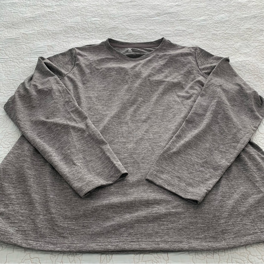 Xersion Women’s Gray Long Sleeve Workout Shirt Size XXL - Picture 5 of 15